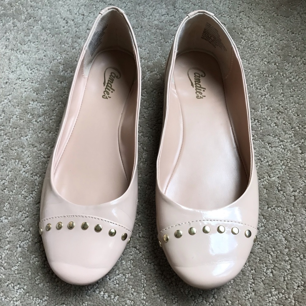 Candies pink studded ballet slippers-size 9